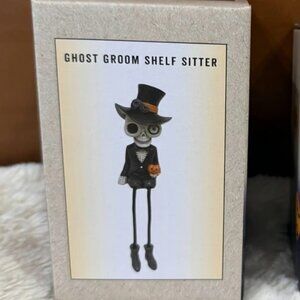 Cracker Barrel Skeleton Ghost Groom Dangler Shelf Sitter Halloween Figure New